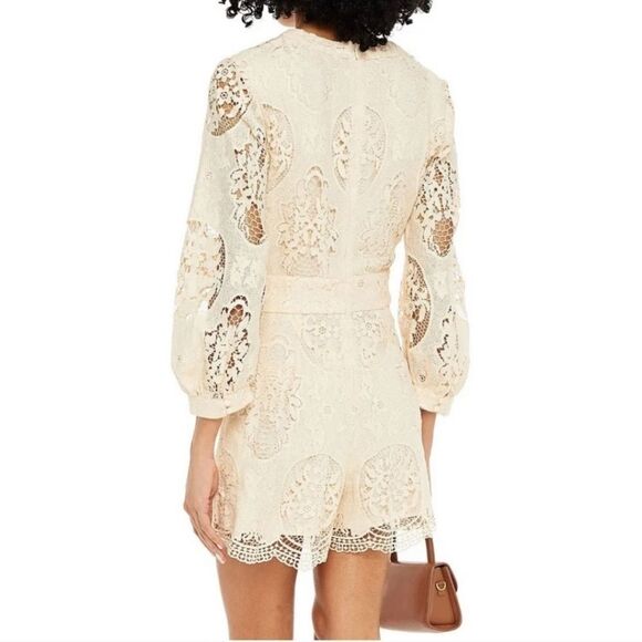 MAJE Ilou guipure lace playsuit romper size 34 us 2 - Picture 2 of 8